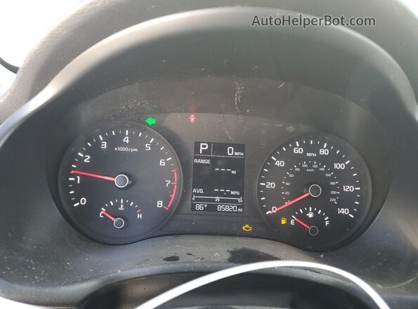 3KPA24AD7LE320144 2020 KIA RIO Silver ხელსაწყოთა პანელის ხედი