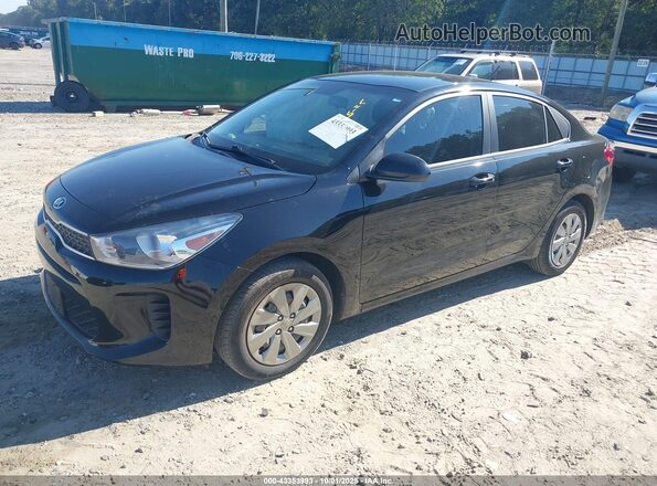 3KPA24AD7LE349918 2020 KIA RIO Black Vista tres cuartos delantera izquierda