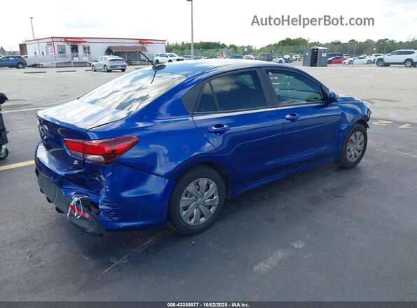 3KPA24AD8LE256339 2020 KIA RIO Blue Rear right