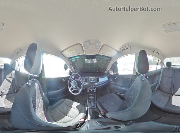 3KPA24AD8LE298705 2020 KIA RIO Silver Widok naklejki z numerem VIN