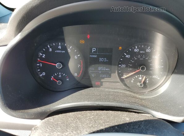 3KPA24AD8LE344632 2020 KIA RIO Gray Instrument cluster view