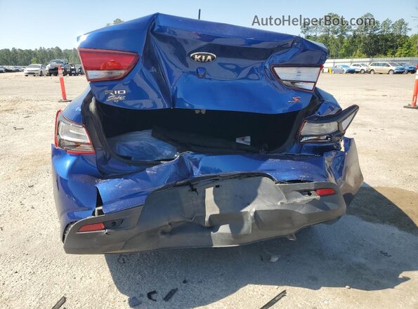3KPA24AD9LE286627 2020 KIA RIO Blue Widok z tyłu