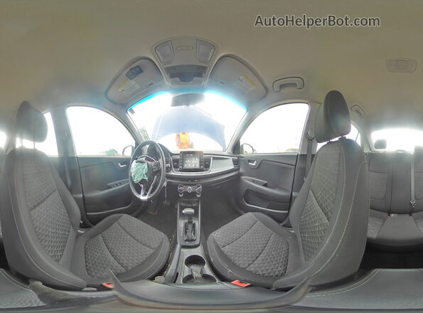3KPA24AD9LE337169 2020 KIA RIO Blue VIN կոդի պիտակի տեսք