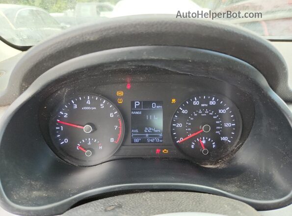 3KPA24ADXLE336290 2020 KIA RIO Black Instrument cluster view
