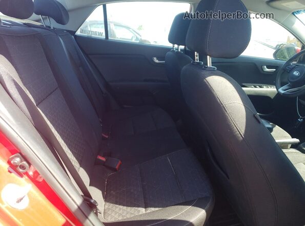 3KPA24ADXLE344082 2020 KIA RIO Red Вид задніх сидінь