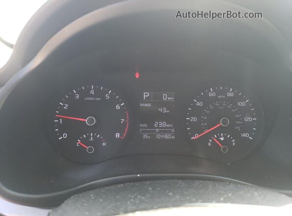 3KPA24ADXLE344082 2020 KIA RIO Red Вид щитка приладів