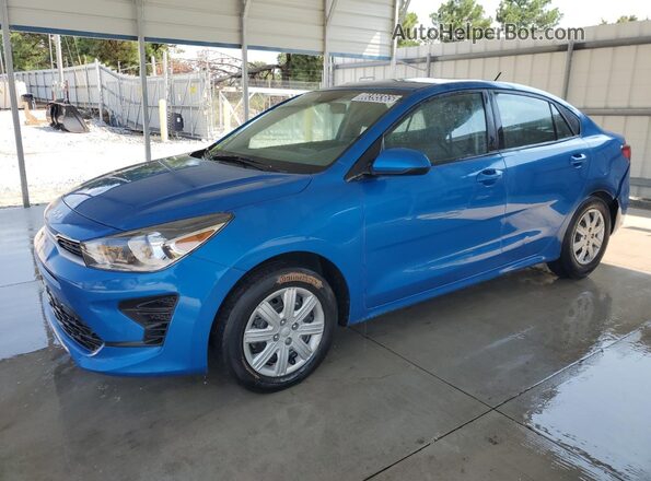 3KPA24ADXPE551707 2023 KIA RIO Blue VIN sticker view