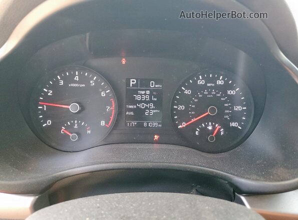 3KPA25AD4LE316543 2020 KIA RIO Black Vista del cuadro de instrumentos