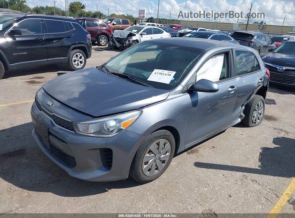 3KPA25AD5LE333528 2020 KIA RIO 5-DOOR Gray Առջևի ձախ երեք քառորդ տեսարան