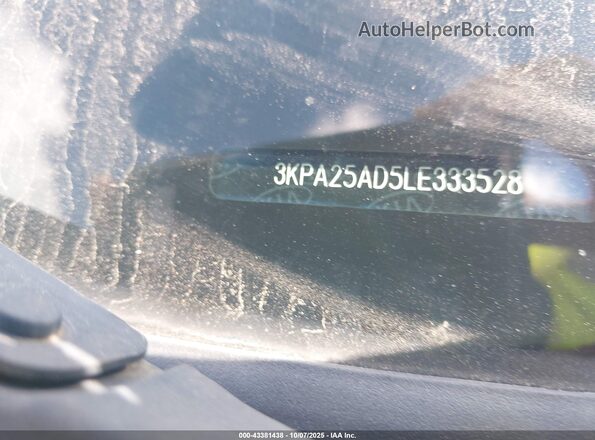 3KPA25AD5LE333528 2020 KIA RIO 5-DOOR Gray Շարժիչի բաժամունքի տեսք