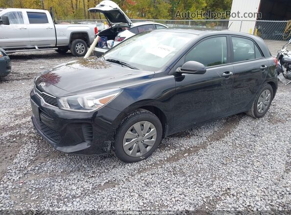 3KPA25AD7LE312132 2020 KIA RIO 5-DOOR Black Vista tres cuartos delantera izquierda