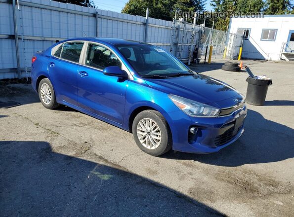 3KPA34AB2JE053441 2018 KIA RIO Blue Przód prawy