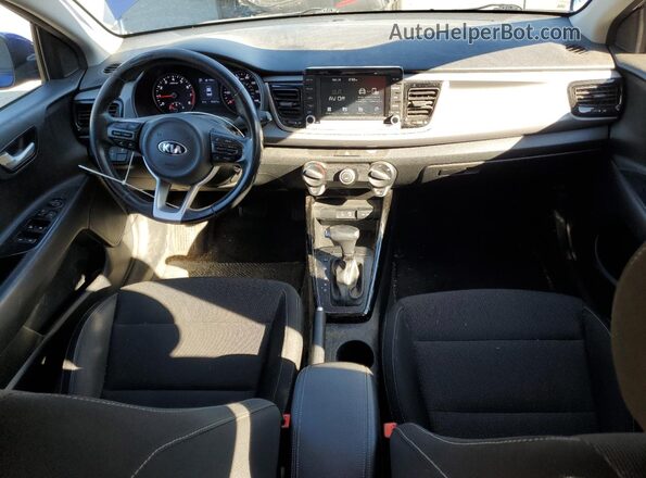 3KPA34AB2JE053441 2018 KIA RIO Blue Widok deski rozdzielczej