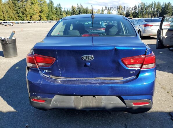 3KPA34AB2JE053441 2018 KIA RIO Blue Widok z tyłu