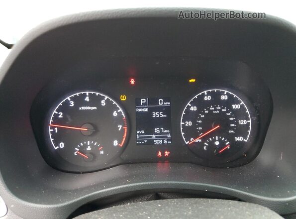 3KPC24A30KE079428 2019 HYUNDAI ACCENT Blue ხელსაწყოთა პანელის ხედი