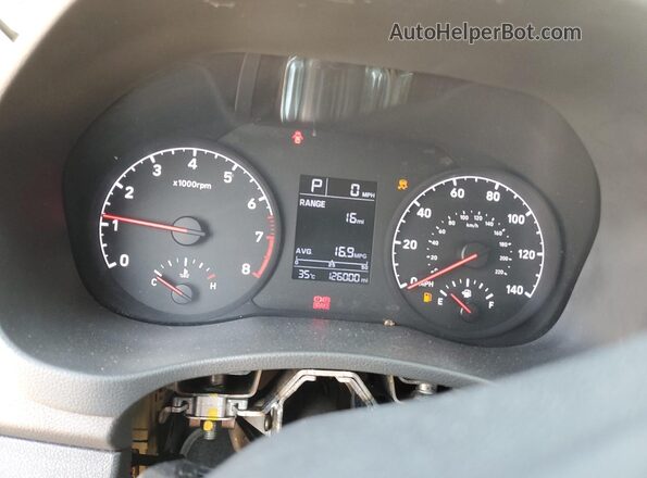 3KPC24A60LE114917 2020 HYUNDAI ACCENT Silver Вид щитка приладів