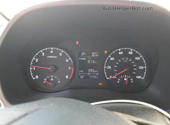 3KPC24A61LE123979 2020 HYUNDAI ACCENT Silver Вид щитка приладів