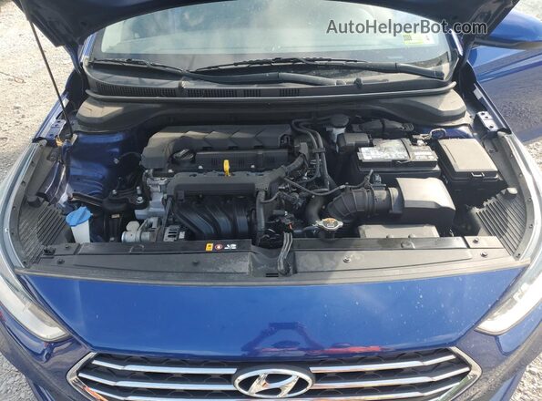 3KPC24A61LE125764 2020 HYUNDAI ACCENT Blue Вид задньої частини салону