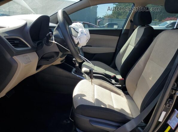 3KPC24A63ME128554 2021 HYUNDAI ACCENT Black წინა სალონის ხედი