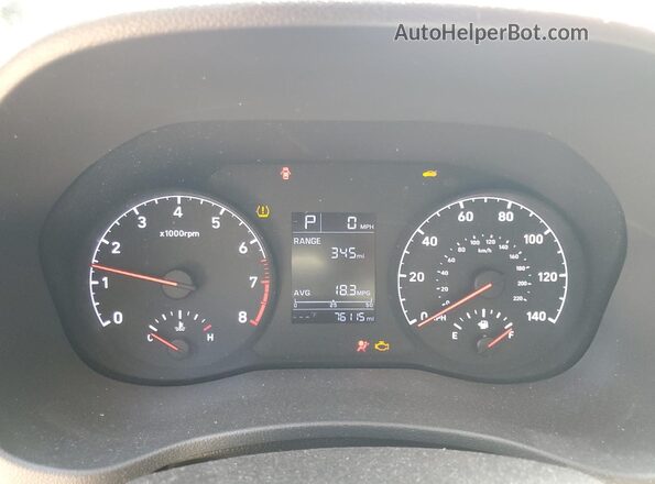 3KPC24A63ME128554 2021 HYUNDAI ACCENT Black ხელსაწყოთა პანელის ხედი