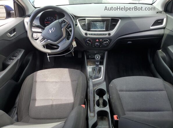 3KPC24A63ME137402 2021 HYUNDAI ACCENT Blue Առջևի վահանակի տեսք