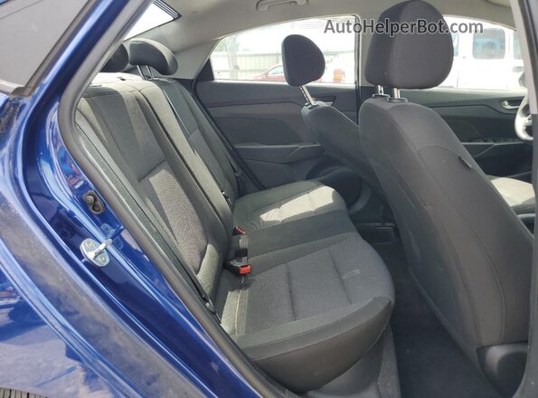 3KPC24A63ME137402 2021 HYUNDAI ACCENT Blue Հետևի նստատեղերի տեսք