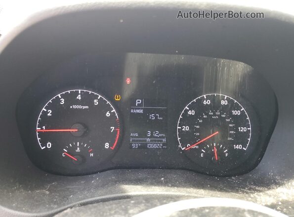 3KPC24A63ME137402 2021 HYUNDAI ACCENT Blue Սարքավորումների վահանակի տեսք