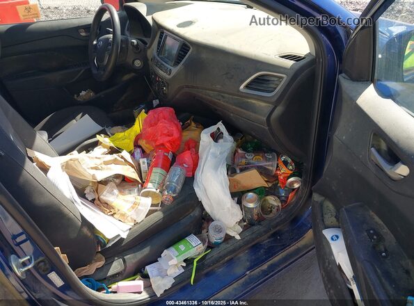 3KPC24A63ME141238 2021 HYUNDAI ACCENT Blue წინა სალონის ხედი