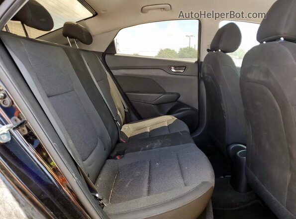 3KPC24A63ME144415 2021 HYUNDAI ACCENT Black Rear seats view