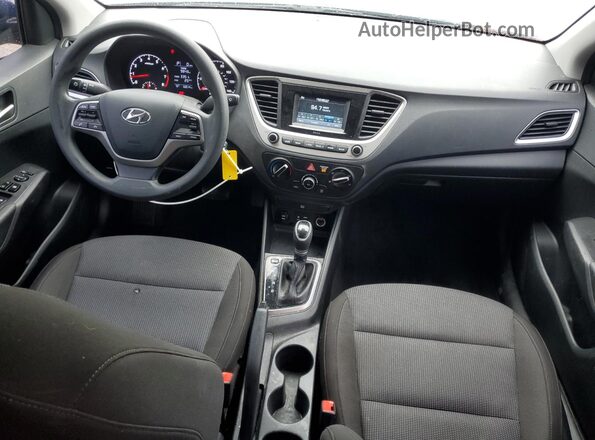 3KPC24A63ME150800 2021 HYUNDAI ACCENT Blue Առջևի վահանակի տեսք