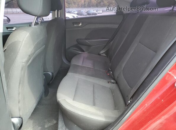 3KPC24A64LE117156 2020 HYUNDAI ACCENT Red Widok tylnych siedzeń