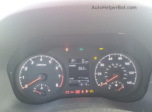 3KPC24A65LE104979 2020 HYUNDAI ACCENT Red Instrument cluster view