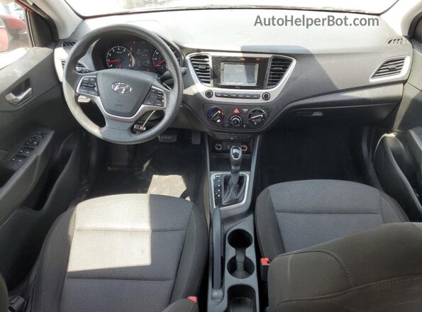 3KPC24A65ME133965 2021 HYUNDAI ACCENT Red Առջևի վահանակի տեսք