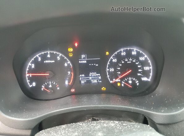 3KPC24A65ME141869 2021 HYUNDAI ACCENT Gray Вид щитка приладів