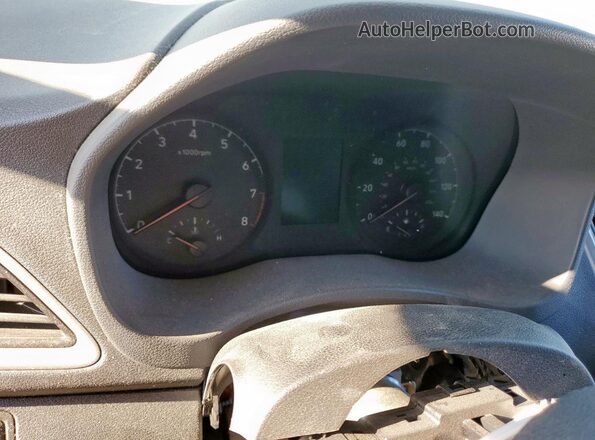 3KPC24A66LE111679 2020 HYUNDAI ACCENT Blue ხელსაწყოთა პანელის ხედი
