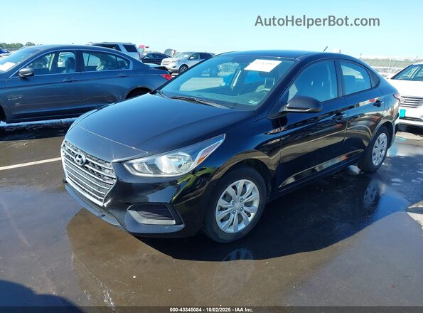 3KPC24A66ME150693 2021 HYUNDAI ACCENT Black Առջևի ձախ երեք քառորդ տեսարան