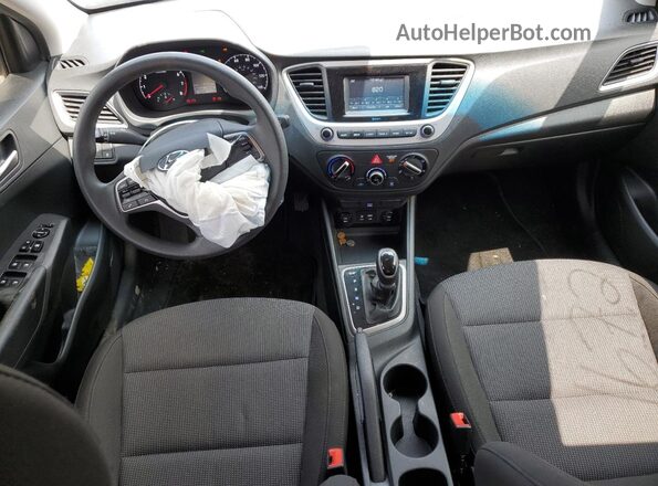 3KPC24A66ME151682 2021 HYUNDAI ACCENT Silver Առջևի վահանակի տեսք