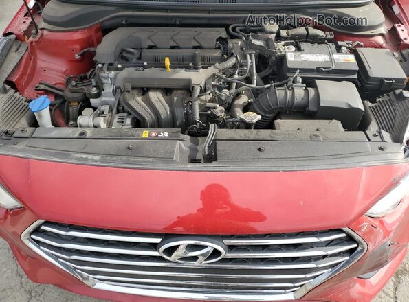3KPC24A67LE114090 2020 HYUNDAI ACCENT Red უკანა სალონის ხედი