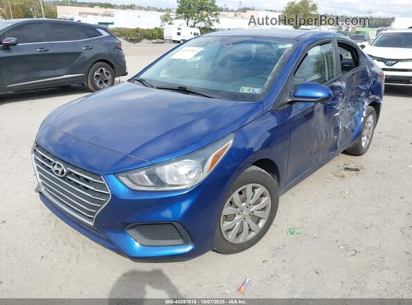 3KPC24A68LE112770 2020 HYUNDAI ACCENT Blue წინა მარცხენა ხედი სამი მეოთხედიდან