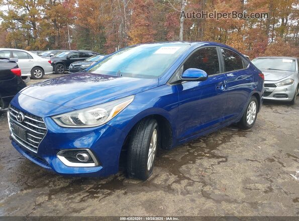 3KPC24A68ME136701 2021 HYUNDAI ACCENT Blue Առջևի ձախ երեք քառորդ տեսարան