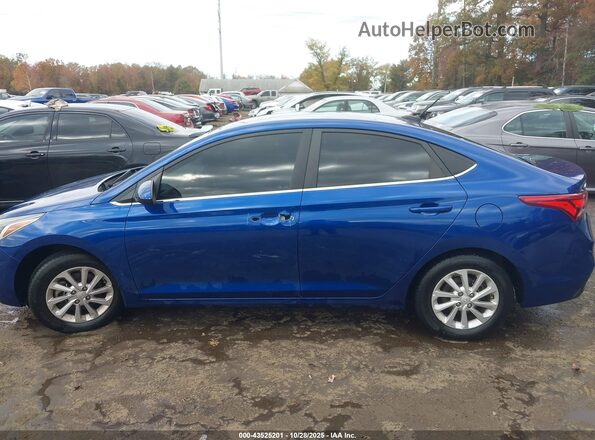 3KPC24A68ME136701 2021 HYUNDAI ACCENT Blue Սալոնի հետևի տեսք