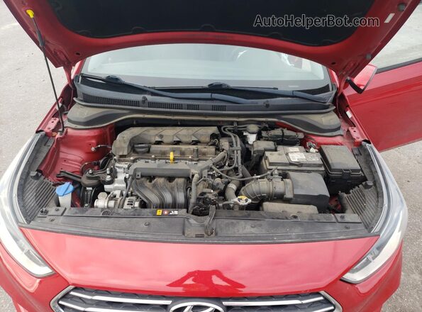 3KPC24A69LE098720 2020 HYUNDAI ACCENT Red Вид задньої частини салону