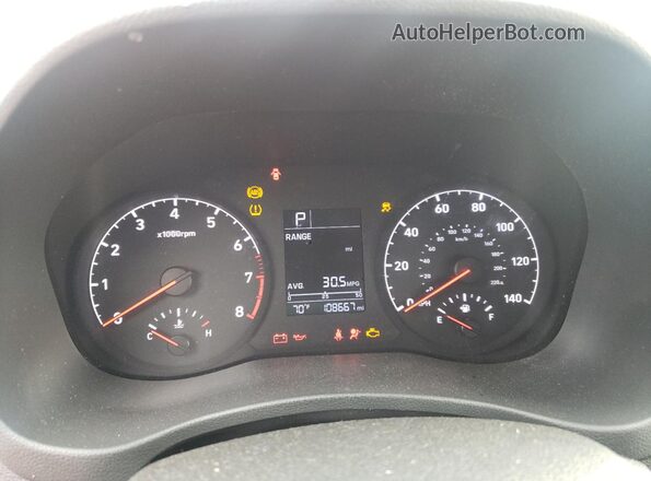 3KPC24A69LE098720 2020 HYUNDAI ACCENT Red Вид щитка приладів