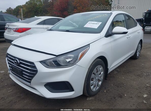 3KPC24A6XLE109417 2020 HYUNDAI ACCENT White წინა მარცხენა ხედი სამი მეოთხედიდან