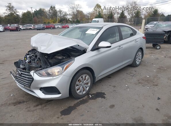 3KPC24A6XLE109983 2020 HYUNDAI ACCENT Silver Առջևի ձախ երեք քառորդ տեսարան