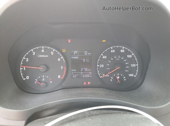 3KPC24A6XME128566 2021 HYUNDAI ACCENT Red Вид щитка приладів