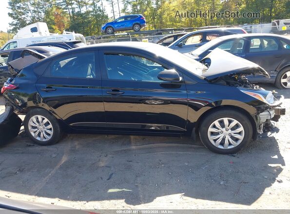 3KPC24A6XME153211 2021 HYUNDAI ACCENT Black Widok wnętrza z tyłu