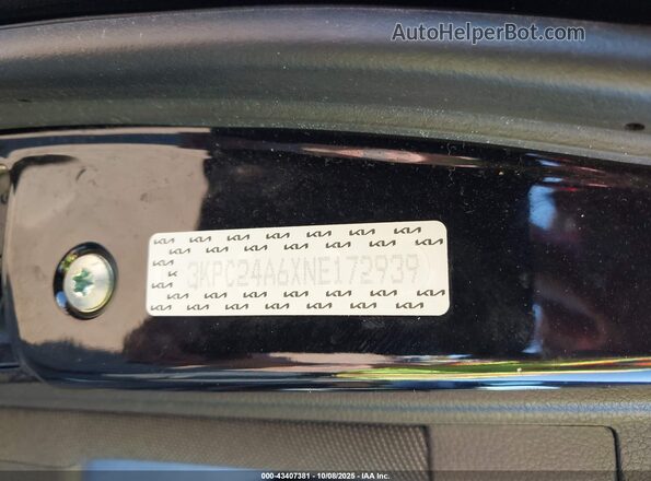 3KPC24A6XNE172939 2022 HYUNDAI ACCENT Черный Вид подкапотного пространства