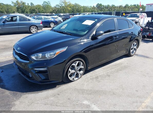 3KPF24AD3LE144263 2020 KIA FORTE Black წინა მარცხენა ხედი სამი მეოთხედიდან