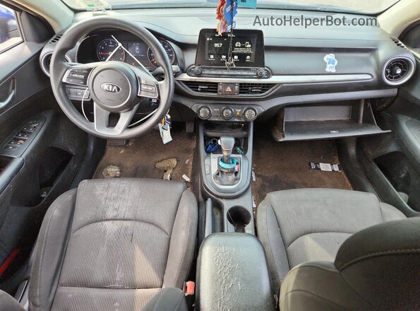 3KPF24AD6LE176821 2020 KIA FORTE Blue Dashboard view